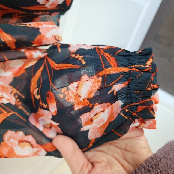 ICHI Denmark Floral Women's Blouse 2 Piece Blouse - Floral NWT - Picture 3 of 11